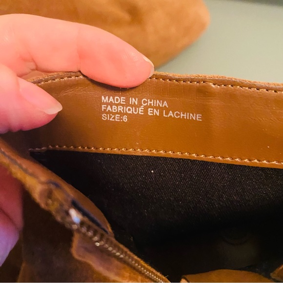 Urban Outfitters Elle Suede Ankle Boot Brown - Picture 11 of 11